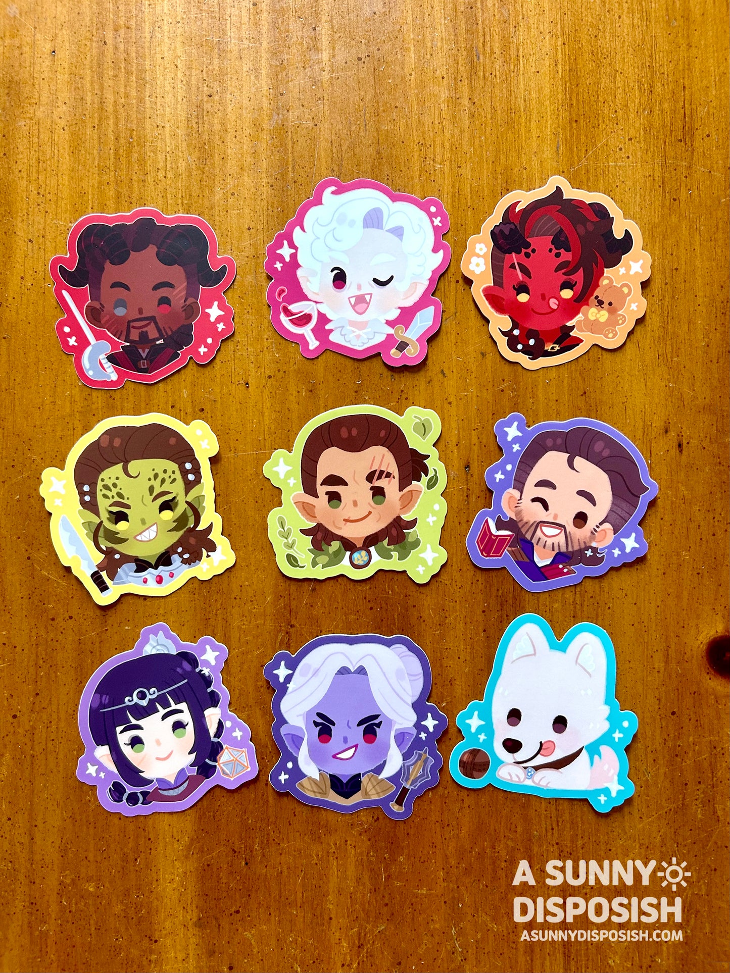BG3 3" Vinyl Stickers