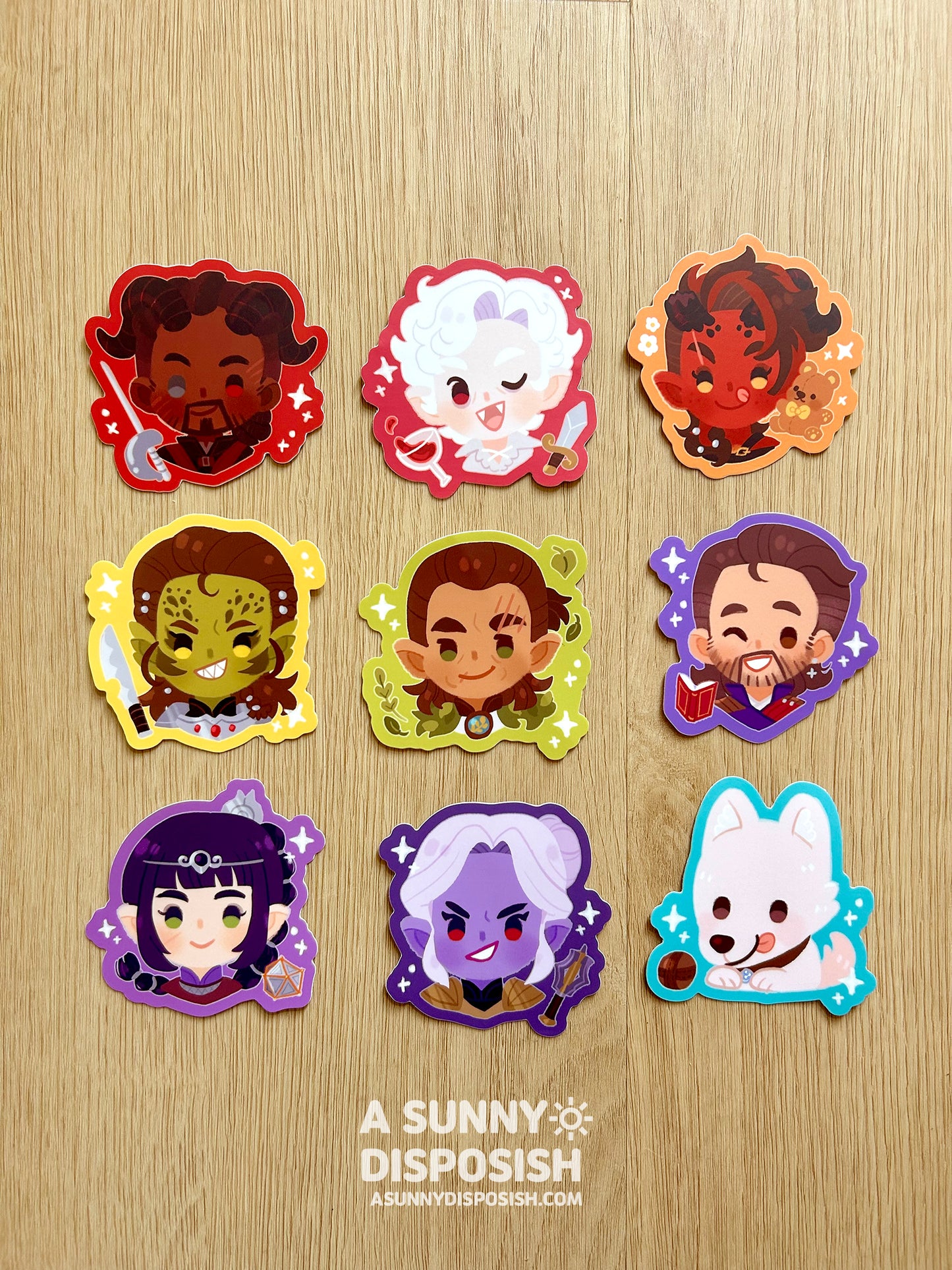 BG3 3" Vinyl Stickers