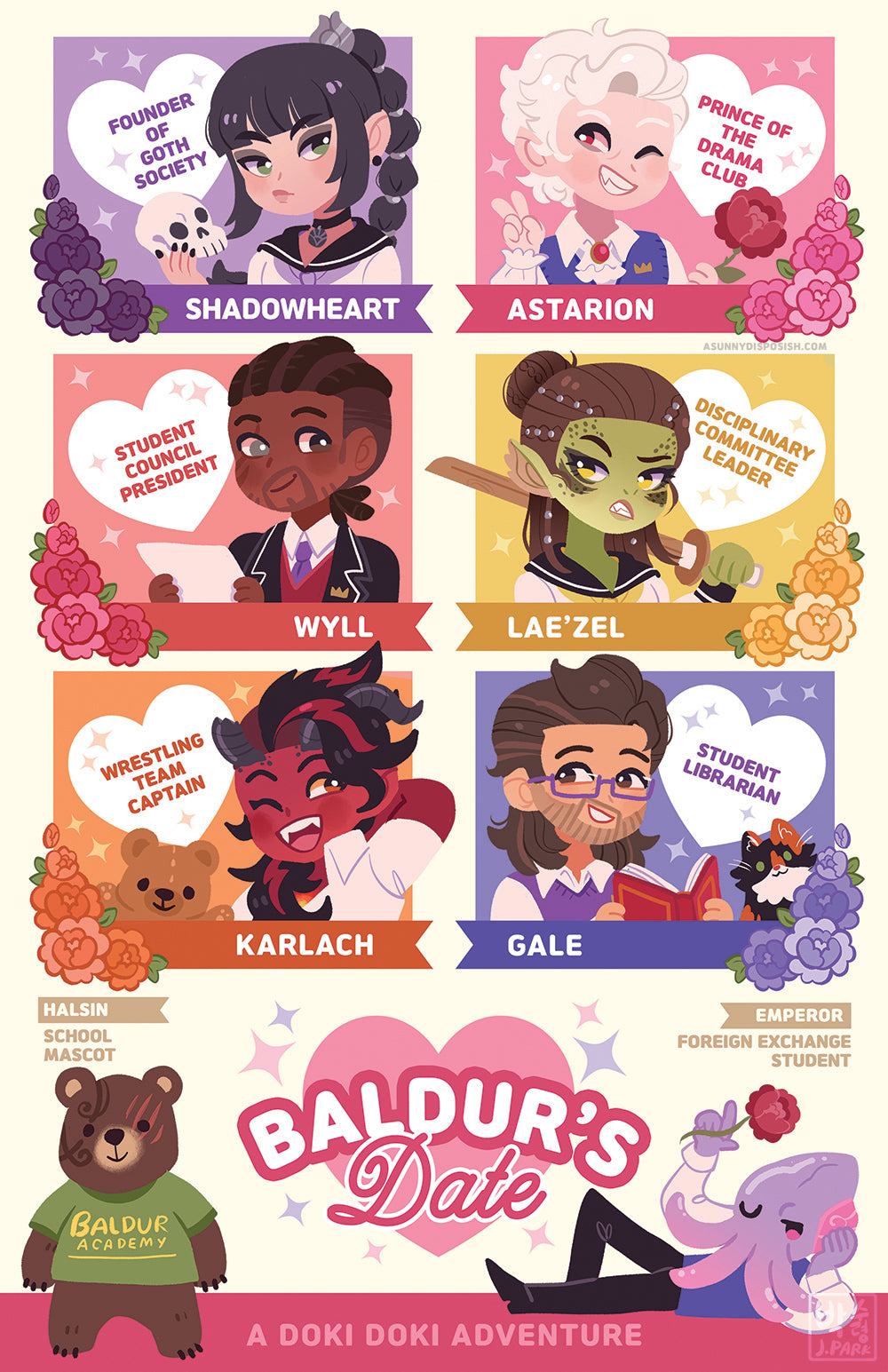 BG3 Baldur's Date Print