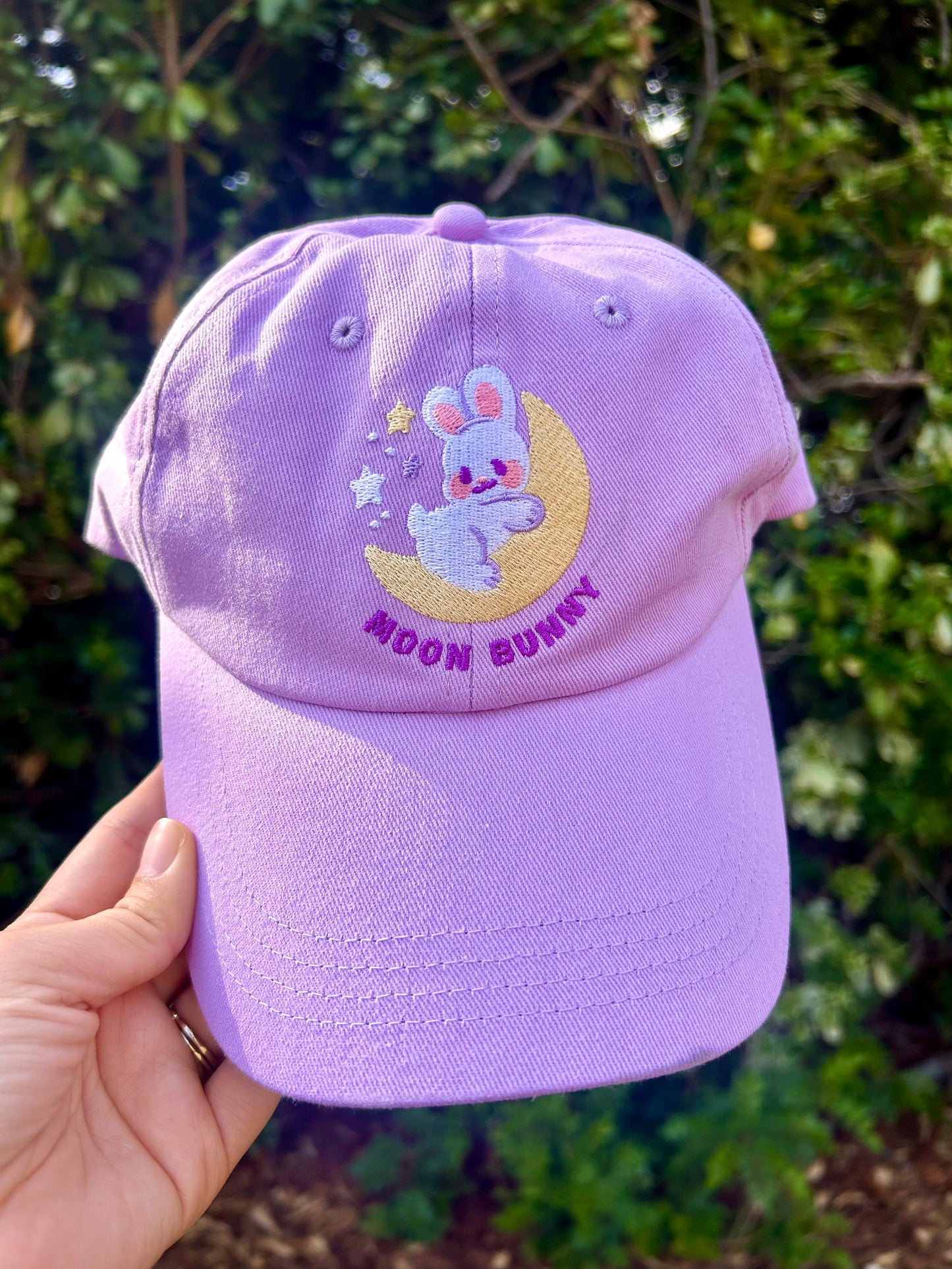Moon Bunny Baseball Cap