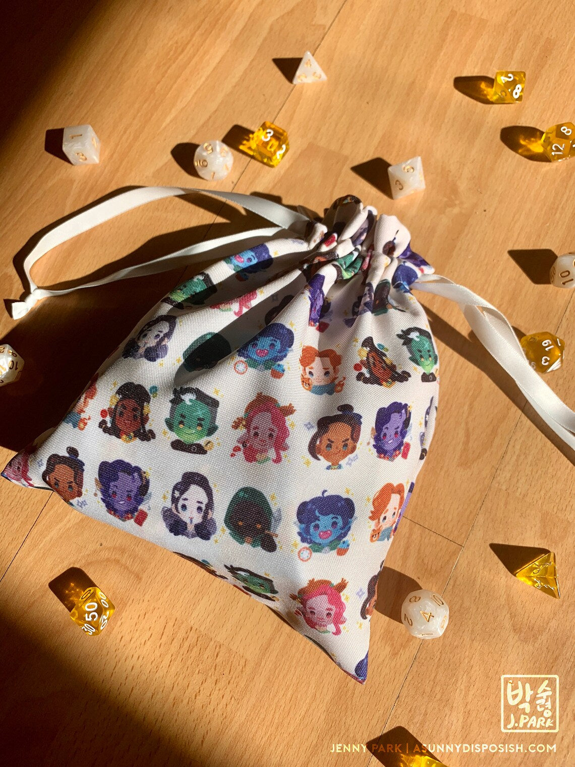 Critical Role Mighty Nein Dice Bag Drawstring Pouch