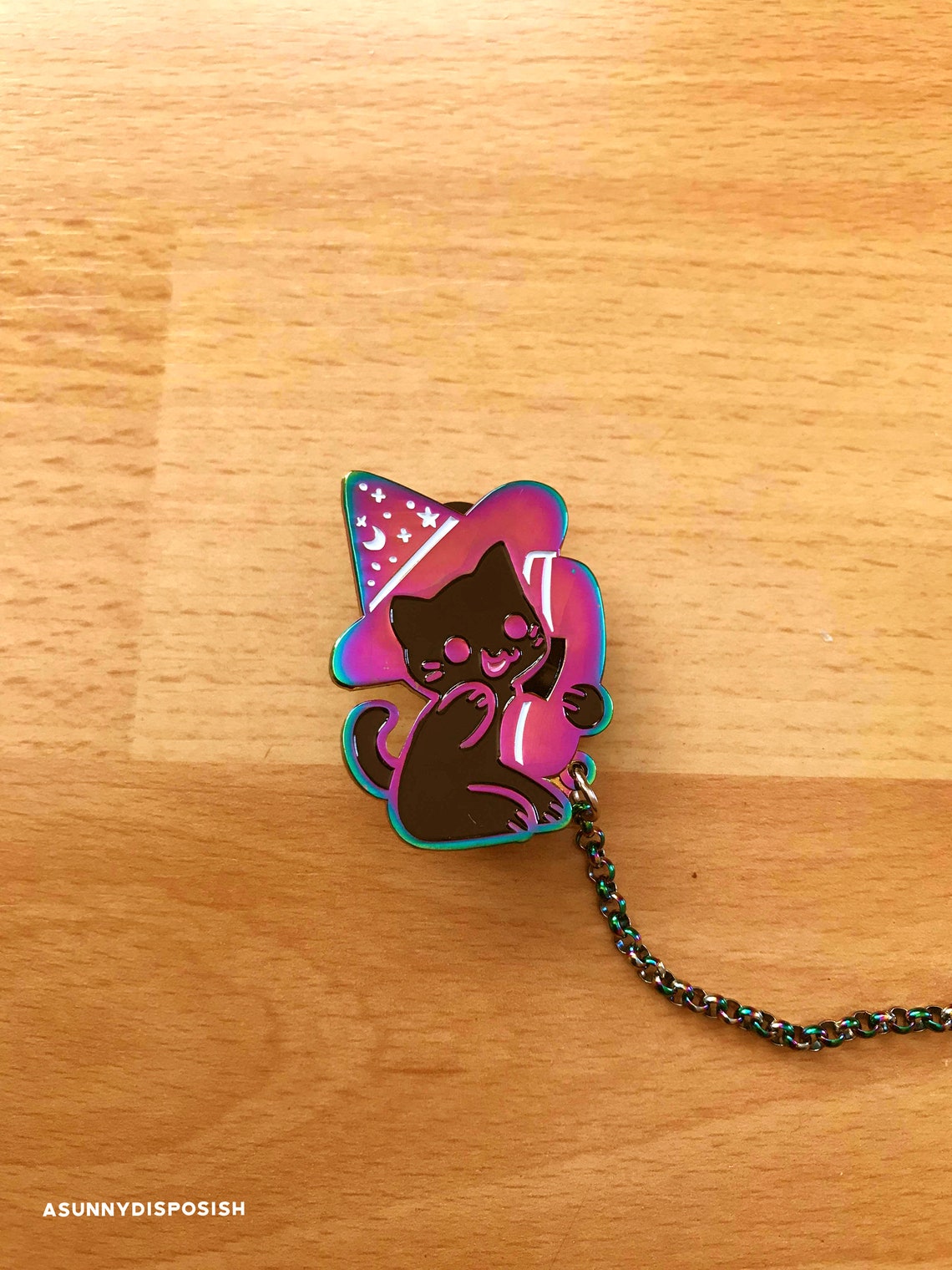 Ghost & Cat Collar Pin Set