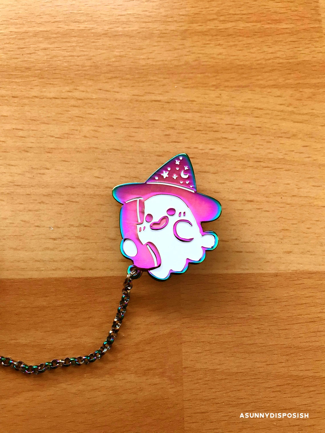 Ghost & Cat Collar Pin Set