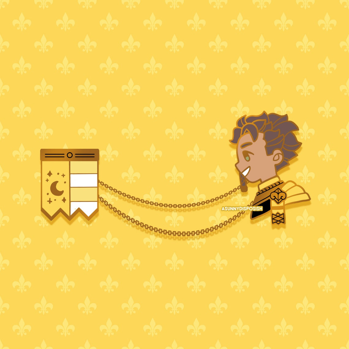 FE3H Golden Deer Claude Collar Pin Set