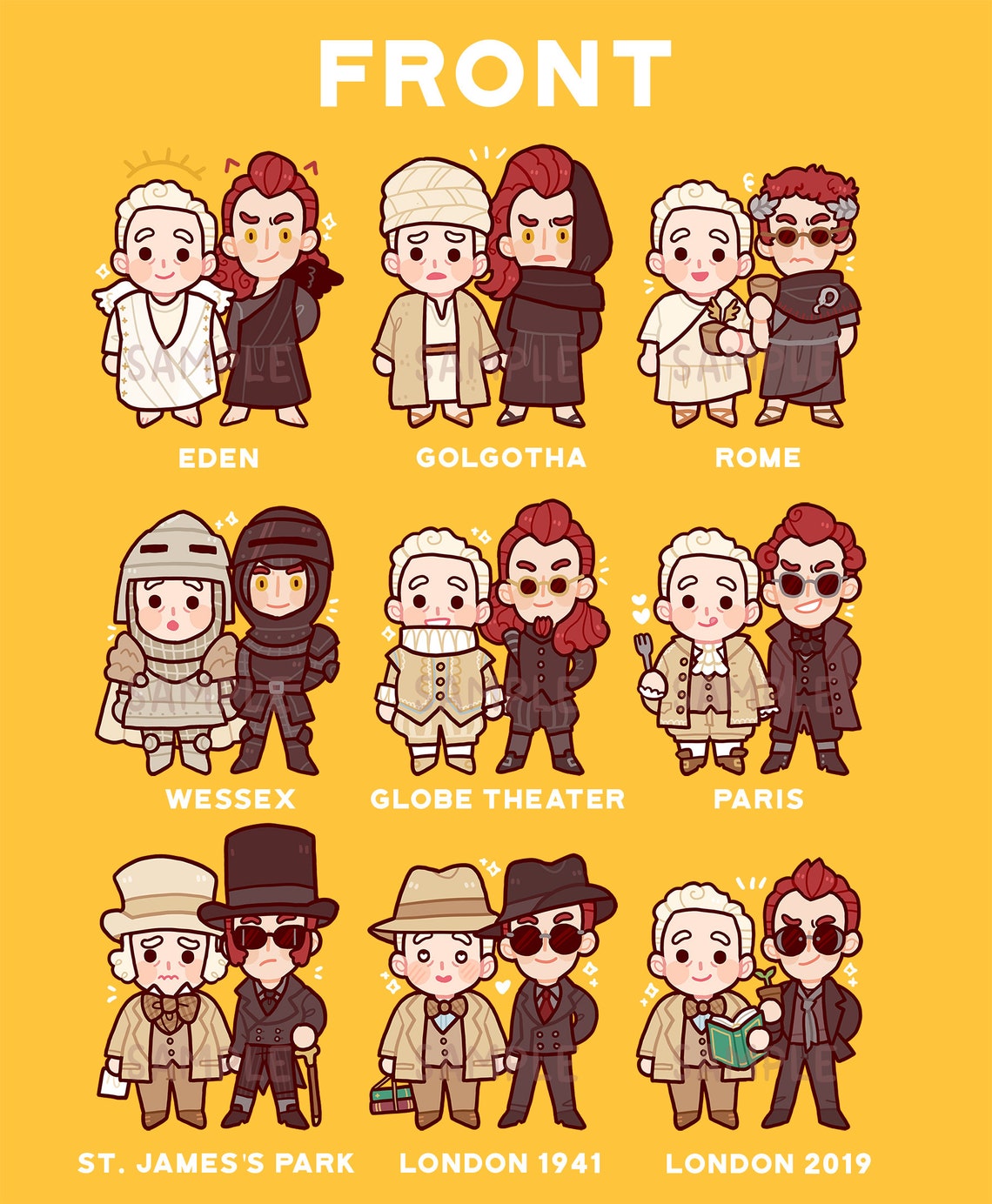 Good Omens Ineffable Husbands Charms