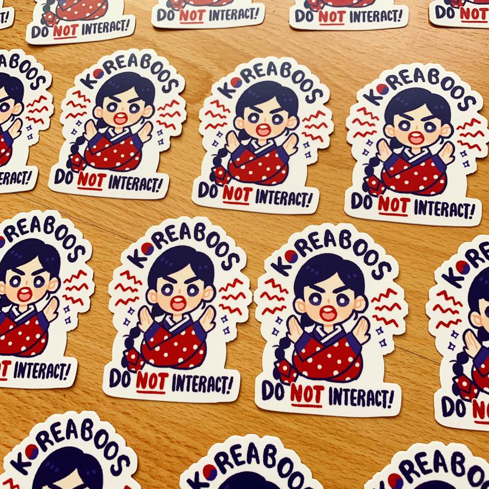 Koreaboos Do Not Interact 3" Vinyl Sticker A Sunny Disposish