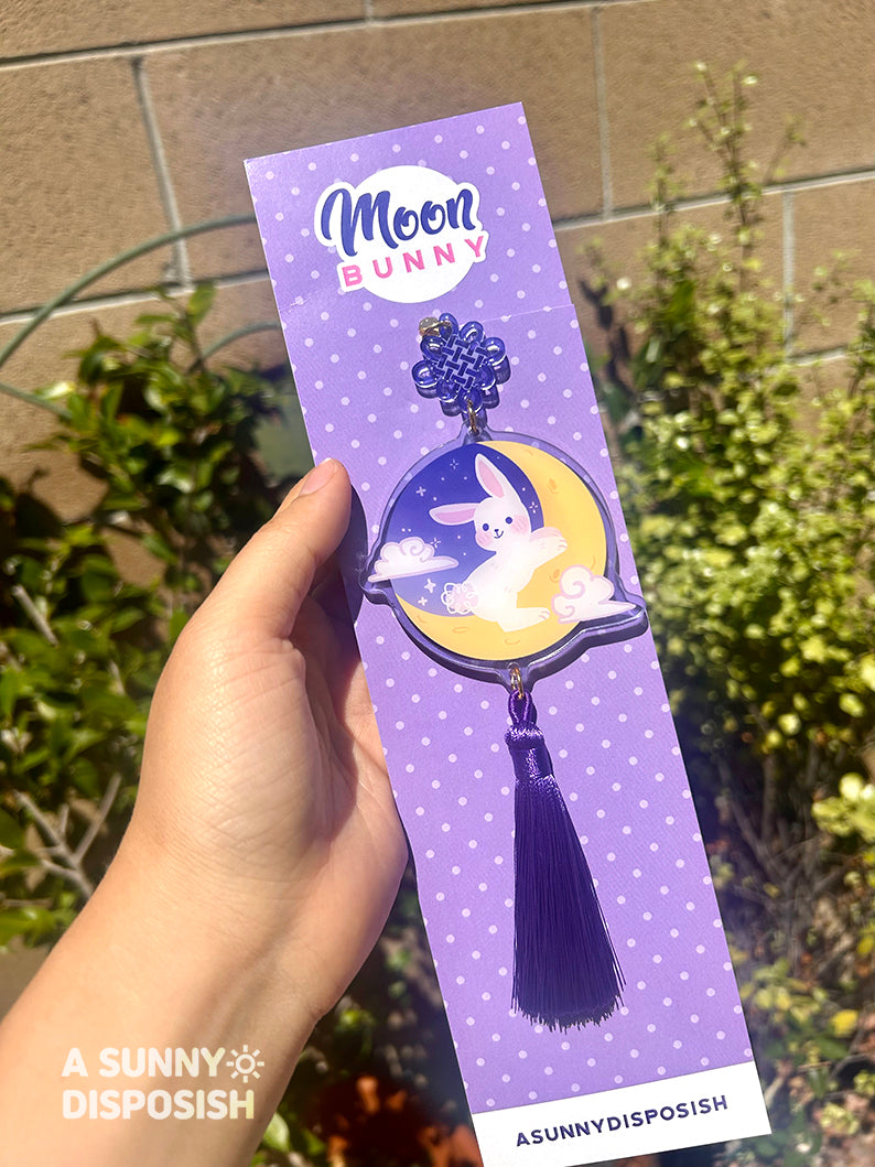 Moon Bunny Acrylic Norigae