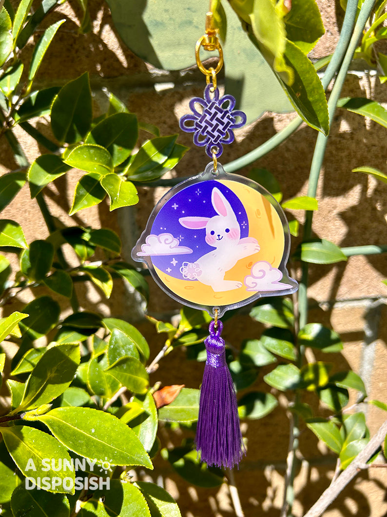 Moon Bunny Acrylic Norigae