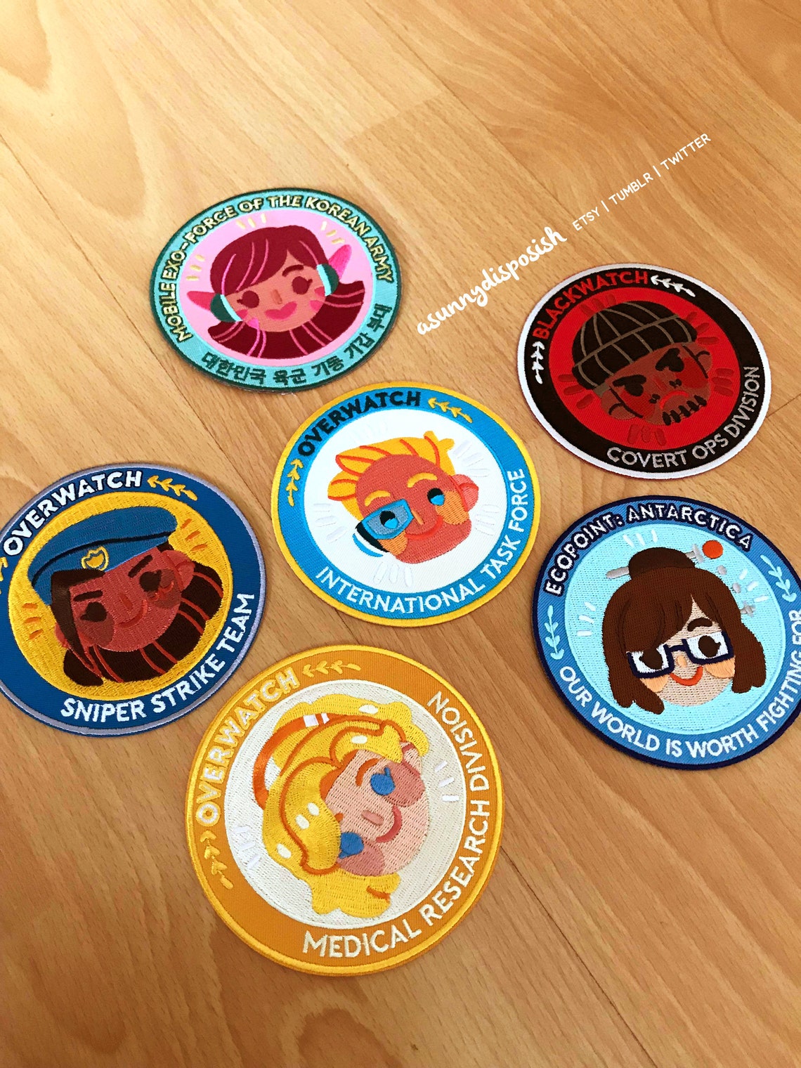 OW Iron On Patches