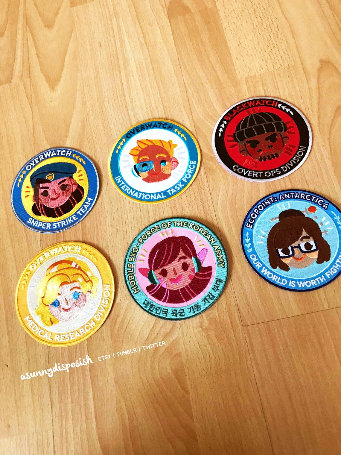 OW Iron On Patches
