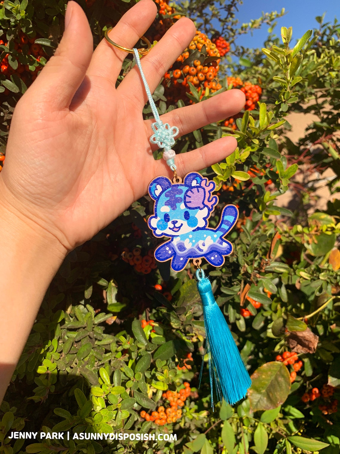 Summer Tiger Wooden Norigae