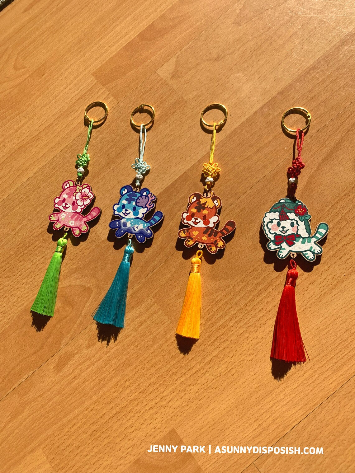Summer Tiger Wooden Norigae