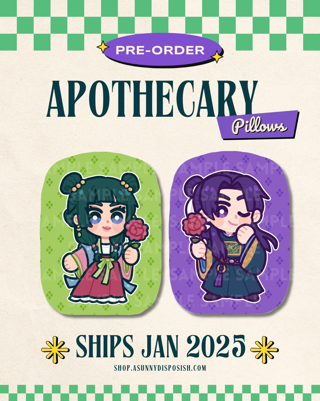 PREORDER Apothecary Plush Pillows [SHIPS JAN]