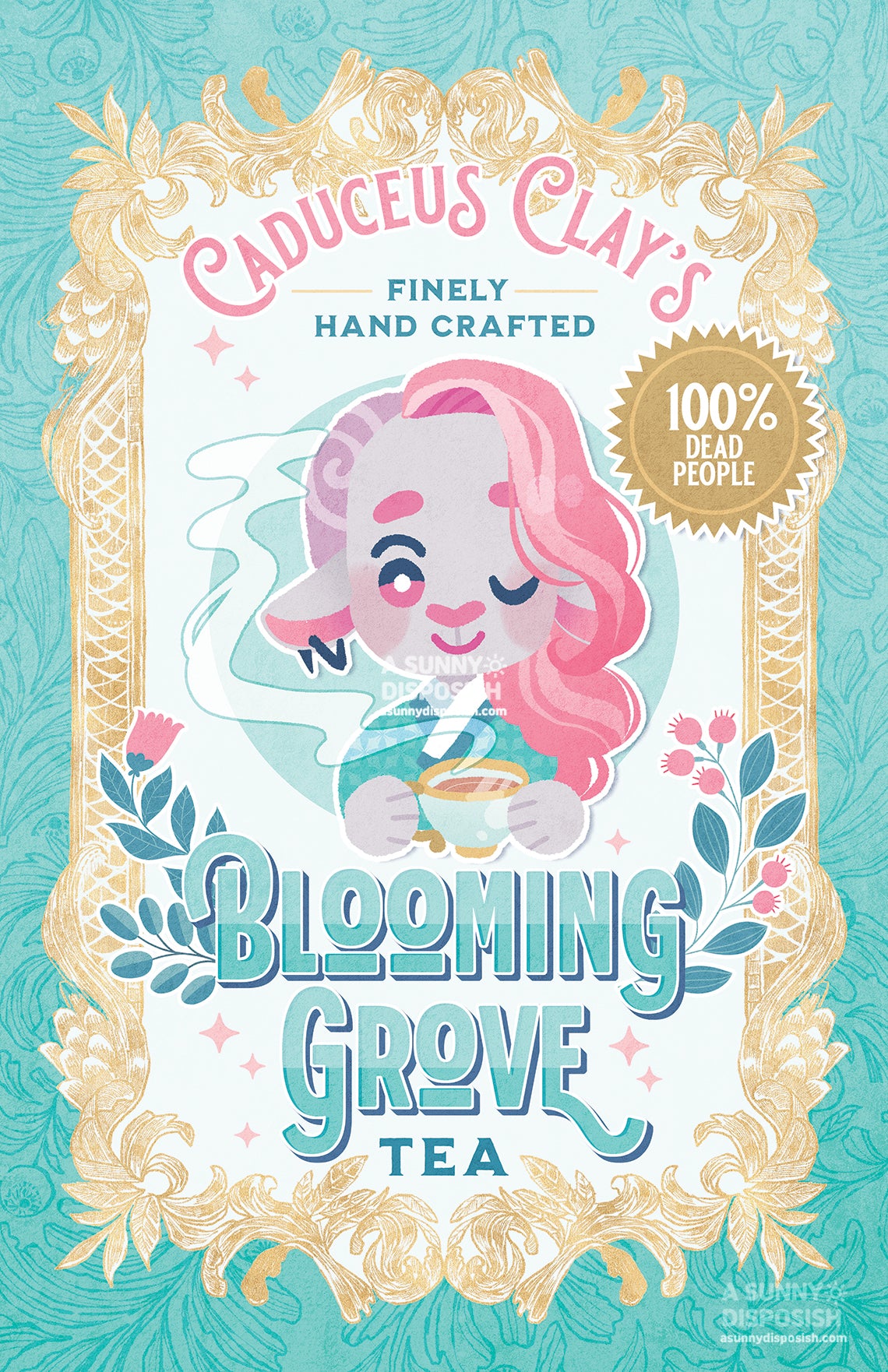 Caduceus' Blooming Grove Tea Print