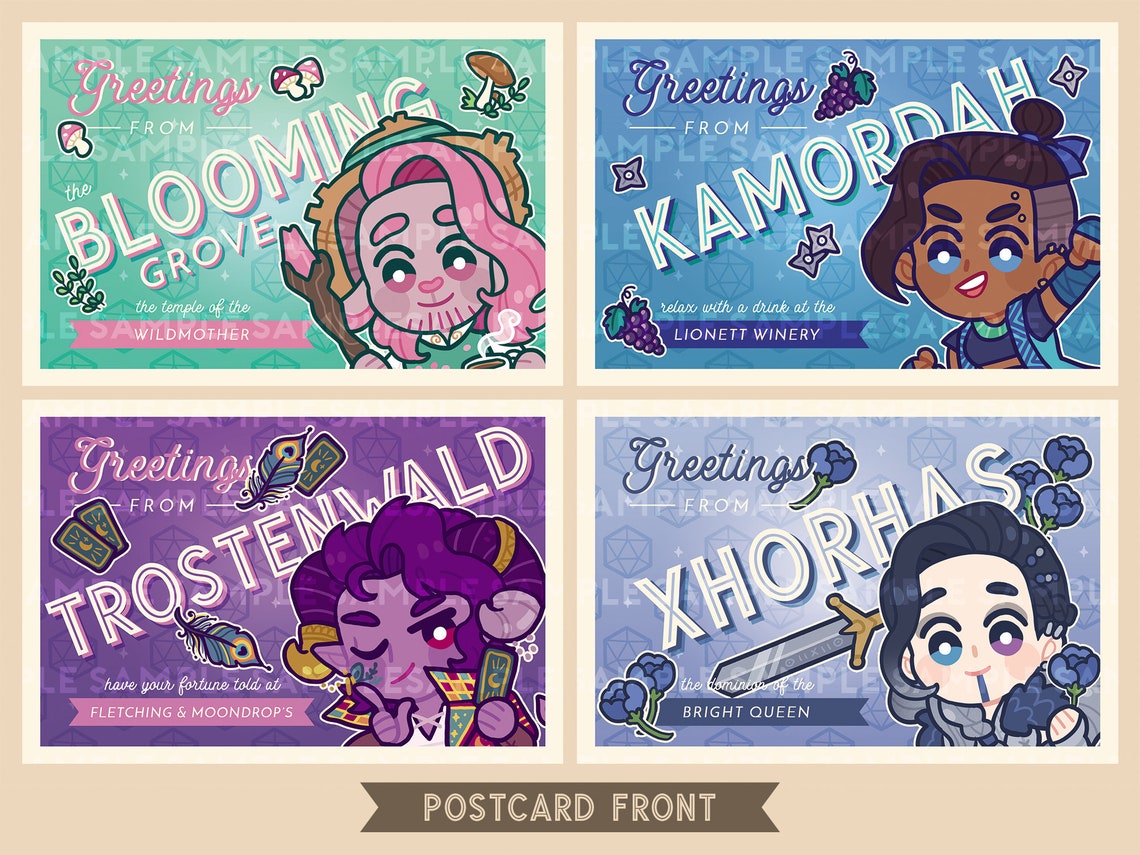 Critical Role Mighty Nein Postcards