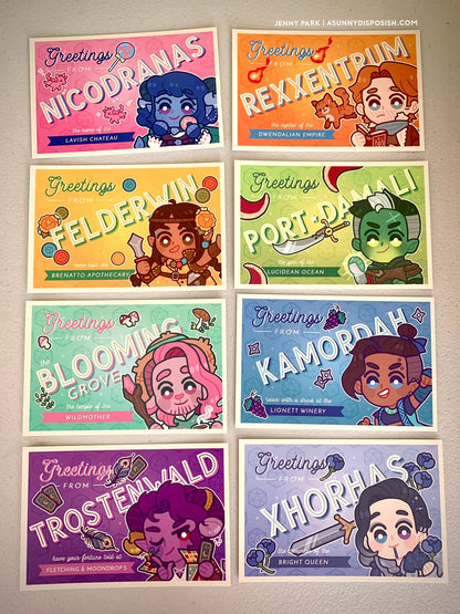 Critical Role Mighty Nein Postcards