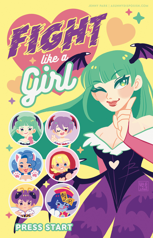 Darkstalkers Fight Light A Girl Print