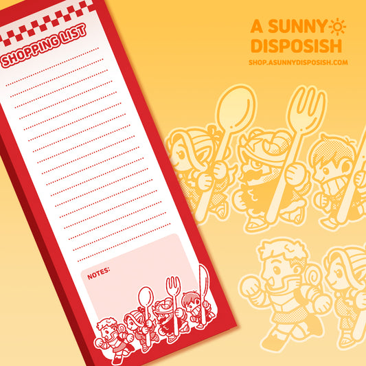 Dunmeshi Diner Shopping List Memo Pad