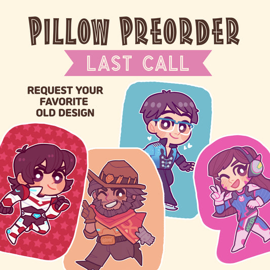 Last Call Plush Pillow Preorder