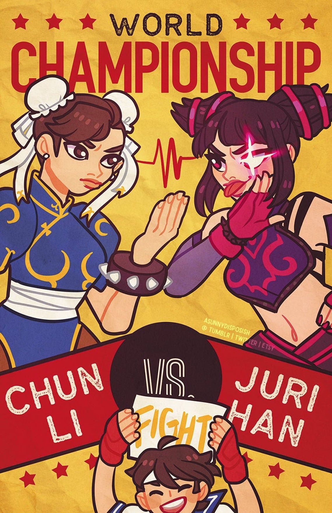 Chun-Li vs. Juri World Championship Print