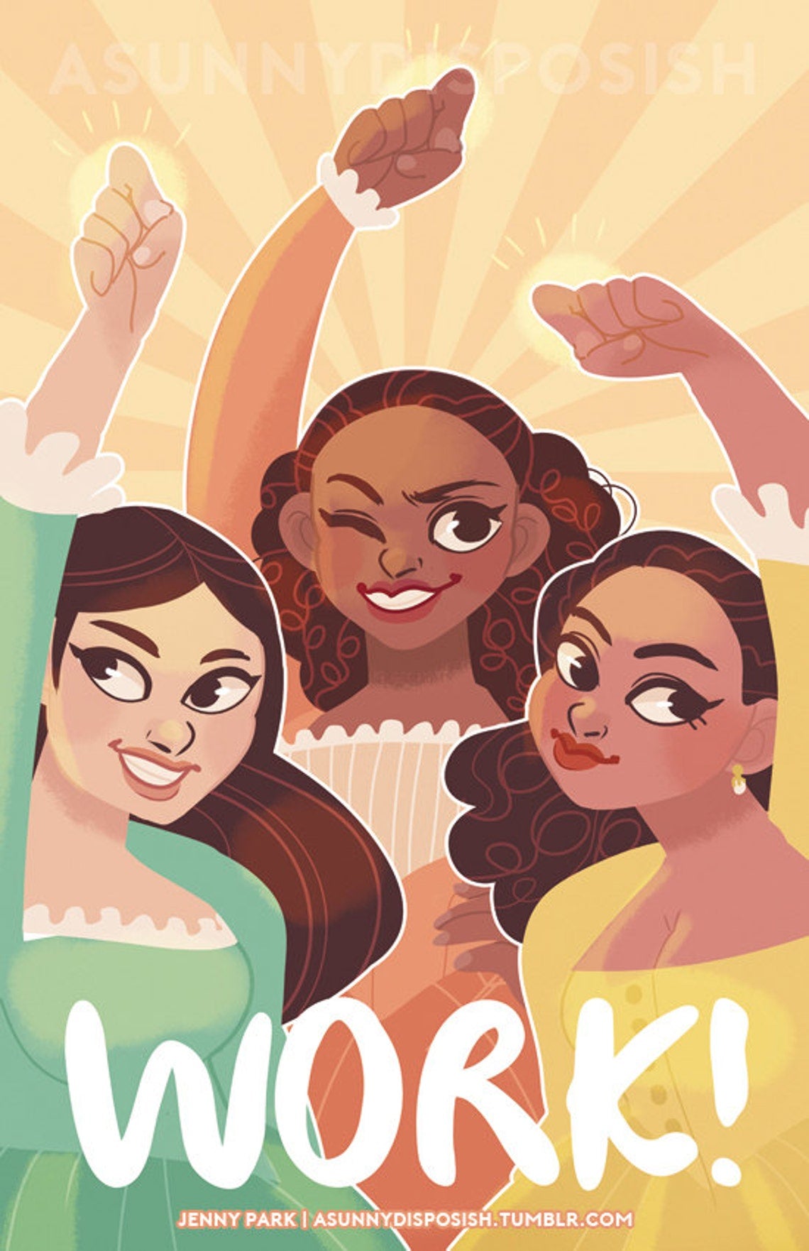 Schuyler Sisters Work Print