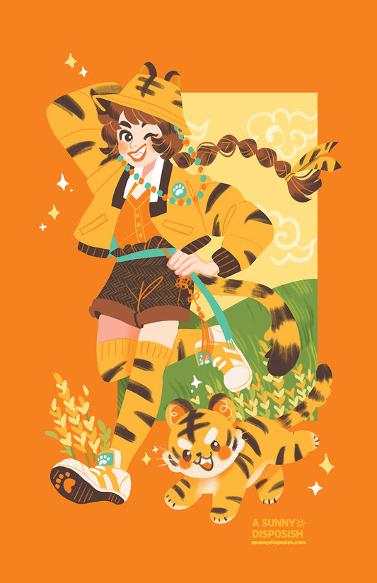 Tiger Girl Print
