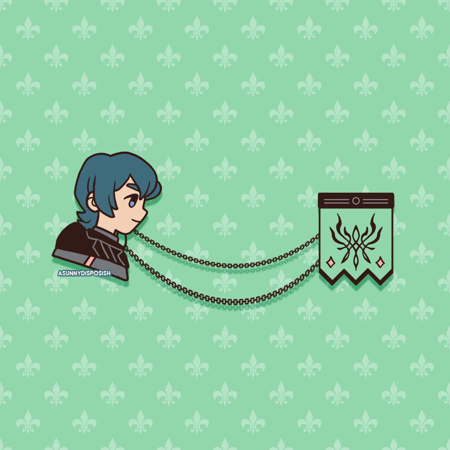 FE3H Byleth Collar Pin Set